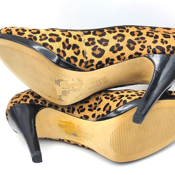 FRANCO SARTO Leopard Print Heels. SIZE 9M. S968 - Picture 9 of 10